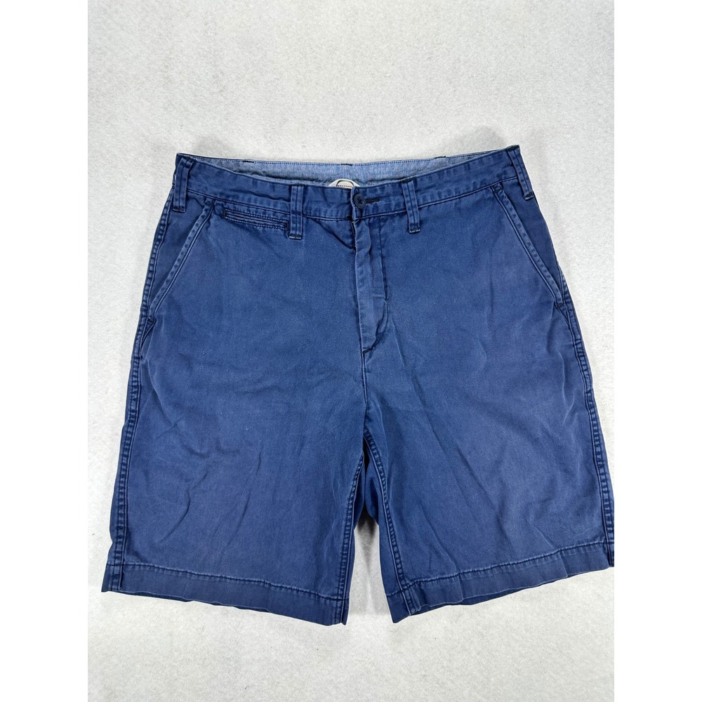 Polo Ralph Lauren Mens Navy Blue Relaxed Fit Chino Shorts 32 Cotton